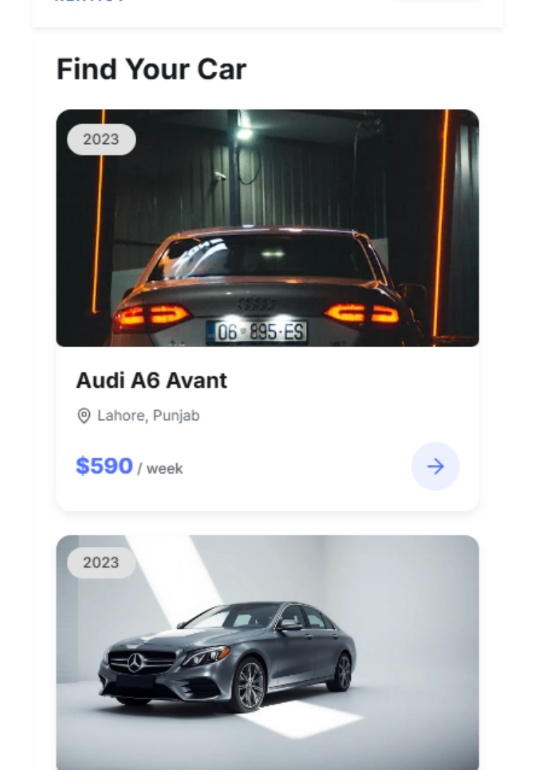 Renter App Screen